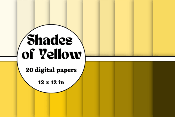 Download Shades of Yellow Digital Papers - Yellow Collection