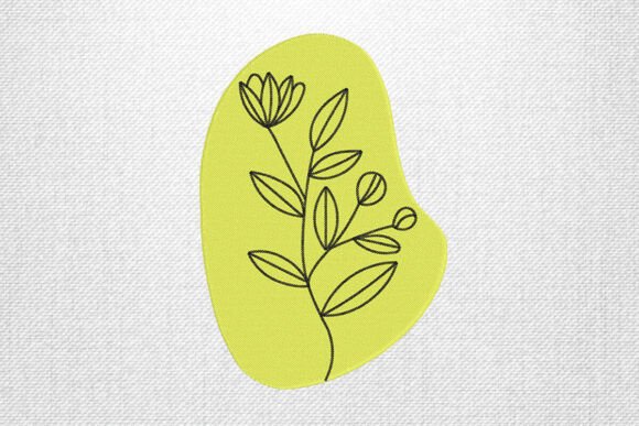 Download Minimal Yellow Line Flower - Yellow Collection