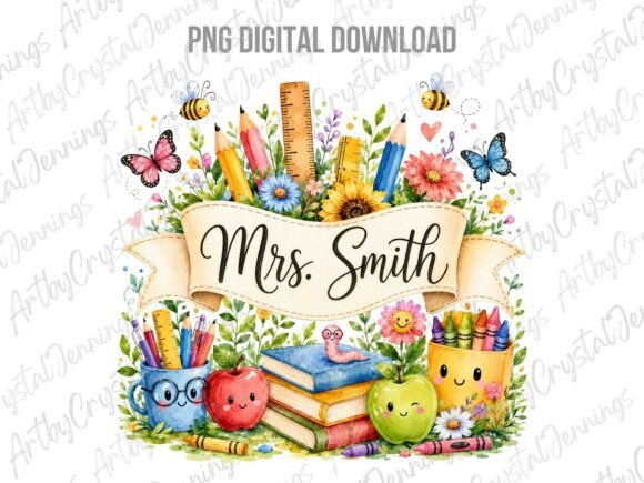 Download Personalizable Teacher School Supply PNG - School supply Collection